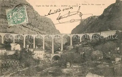 AK / Ansichtskarte Gorges_Loup_Alpes Maritimes Pont du Loup Viaduc Gorges_Loup
