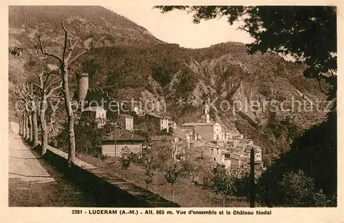 AK / Ansichtskarte Luceram Panorama Chateau Luceram