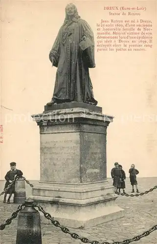 AK / Ansichtskarte Dreux Statue de Rotron Dreux
