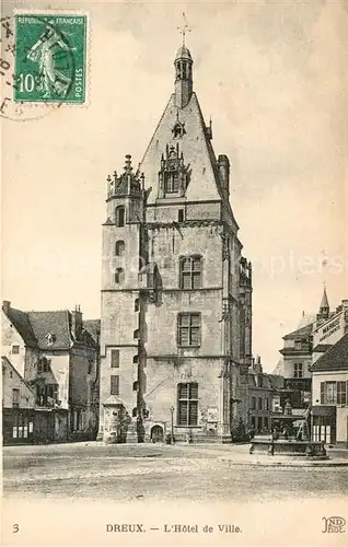 AK / Ansichtskarte Dreux Hotel de Ville Dreux