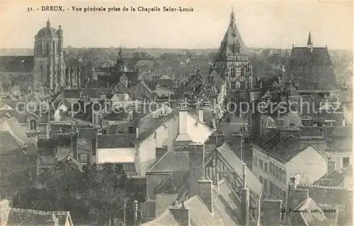 AK / Ansichtskarte Dreux Panorama Chapelle Saint Louis Dreux