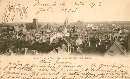 AK / Ansichtskarte Dreux Panorama Chapelle Saint Louis Dreux