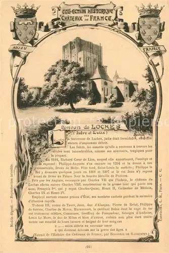 AK / Ansichtskarte Loches_Indre_et_Loire Chronik Loches_Indre_et_Loire