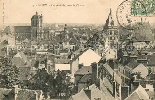 AK / Ansichtskarte Dreux Panorama Chateau  Dreux