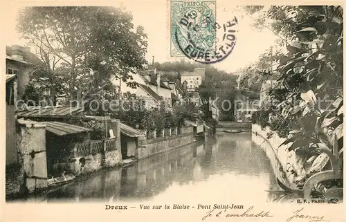 AK / Ansichtskarte Dreux Vue sur la Blaise Pont Saint Jean Dreux