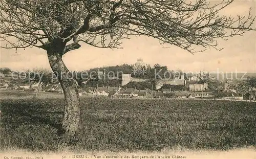 AK / Ansichtskarte Dreux Panorama Chateau Dreux