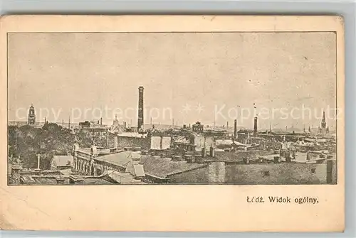AK / Ansichtskarte Lodz Widok ogolny Gesamtansicht Lodz