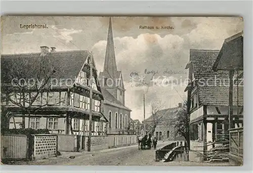 AK / Ansichtskarte Legelshurst Rathaus Kirche Legelshurst