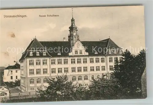 AK / Ansichtskarte Donaueschingen Neues Schulhaus Donaueschingen