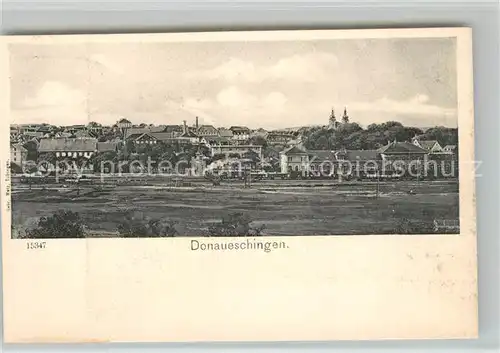 AK / Ansichtskarte Donaueschingen Panorama Eisenbahn Donaueschingen