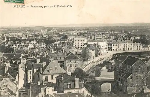 AK / Ansichtskarte Meaux_Seine_et_Marne Panorama Hotel de Ville Meaux_Seine_et_Marne