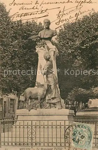 AK / Ansichtskarte Melun_Seine_et_Marne Monument Pasteur Melun_Seine_et_Marne