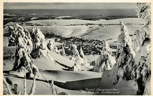 AK / Ansichtskarte Oberwiesenthal_Erzgebirge Winterlandschaft Oberwiesenthal Erzgebirge