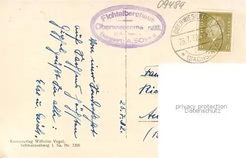 AK / Ansichtskarte Oberwiesenthal_Erzgebirge Panorama Fichtelberg Oberwiesenthal Erzgebirge