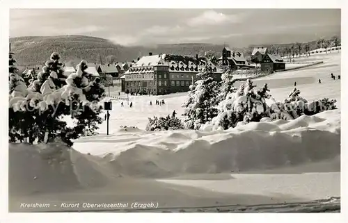 AK / Ansichtskarte Oberwiesenthal_Erzgebirge Kreisheim Winter Oberwiesenthal Erzgebirge