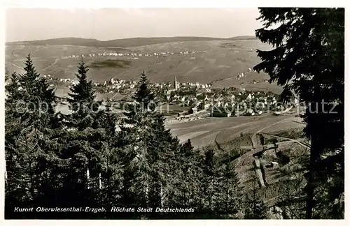 AK / Ansichtskarte Oberwiesenthal_Erzgebirge Panorama Oberwiesenthal Erzgebirge