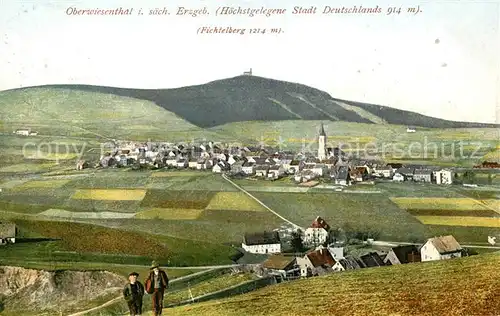 AK / Ansichtskarte Oberwiesenthal_Erzgebirge Fichtelberg Panorama Oberwiesenthal Erzgebirge