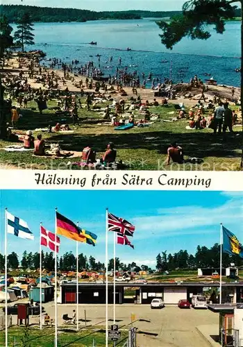 AK / Ansichtskarte Haelsning Saetra Camping  Haelsning