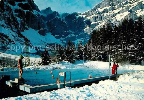 AK / Ansichtskarte Leukerbad Thermal Schwimmbad Gemmipass Leukerbad