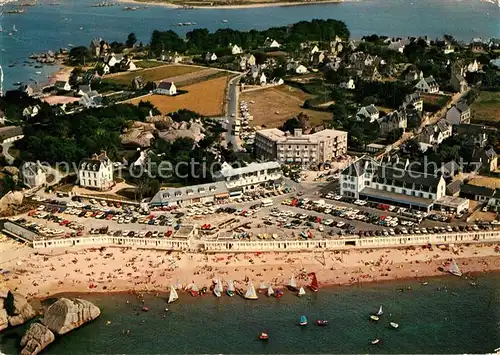 AK / Ansichtskarte Tregastel La plage du Coz Pors Vue aerienne Tregastel