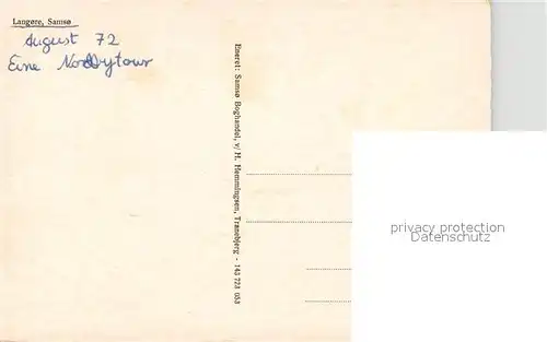 AK / Ansichtskarte Samso Langore Fliegeraufnahme Samso