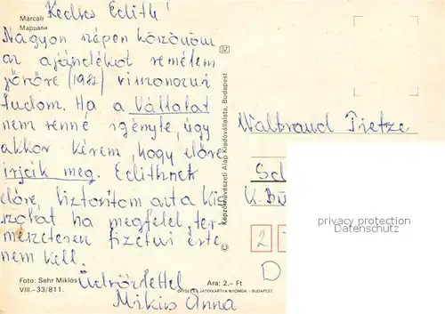 AK / Ansichtskarte Marcali Ortspartie Marcali