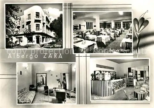 AK / Ansichtskarte Cesenatico Albergo Zara Sala da Pranzo Ingresso Bar Cesenatico