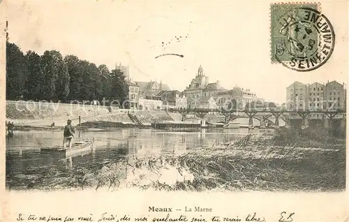 AK / Ansichtskarte Meaux_Seine_et_Marne La Marne Meaux_Seine_et_Marne