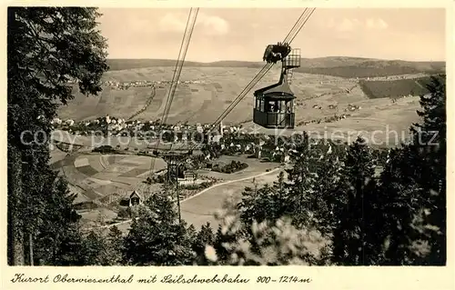 AK / Ansichtskarte Oberwiesenthal_Erzgebirge Seilschwebebahn Oberwiesenthal Erzgebirge