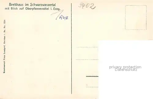 AK / Ansichtskarte Oberpfannenstiel Bretthaus Schwarzwassertal Oberpfannenstiel