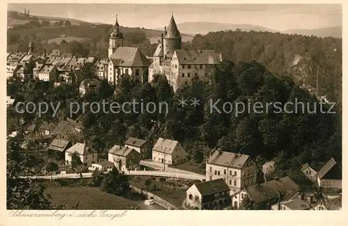 AK / Ansichtskarte Schwarzenberg_Erzgebirge Schloss Kirche Schwarzenberg Erzgebirge