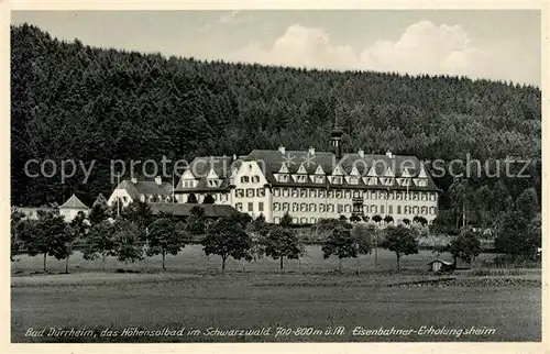 AK / Ansichtskarte Bad_Duerrheim Eisenbahner Erholungsheim Bad_Duerrheim