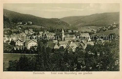 AK / Ansichtskarte Herrenalb_Bad Blick vom Mayenberg Herrenalb_Bad