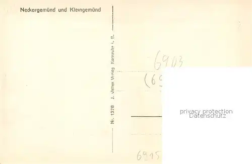 AK / Ansichtskarte Neckargemuend Kleingemuend Fliegeraufnahme Neckargemuend