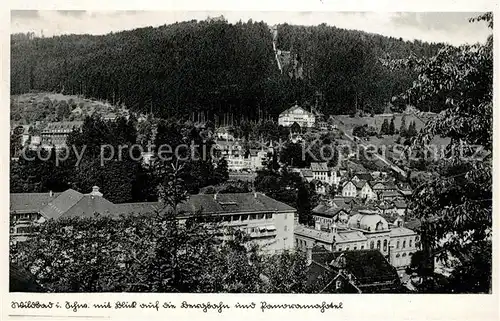 AK / Ansichtskarte Wildbad_Schwarzwald Bergbahn Panoramahotel Wildbad_Schwarzwald