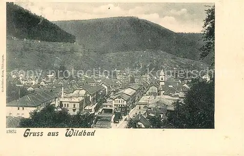 AK / Ansichtskarte Wildbad_Schwarzwald Panorama Wildbad_Schwarzwald