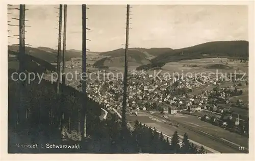 AK / Ansichtskarte Neustadt_Schwarzwald Panorama Neustadt_Schwarzwald