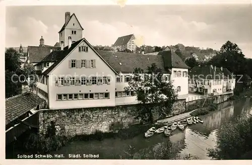 AK / Ansichtskarte Schwaebisch_Hall Stadtpanorama Schwaebisch Hall