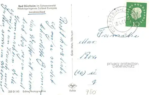 AK / Ansichtskarte Bad_Duerrheim Landessolbad Bad_Duerrheim