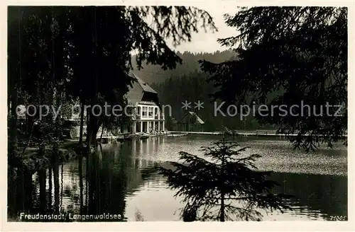 AK / Ansichtskarte Freudenstadt Langenwaldsee Freudenstadt