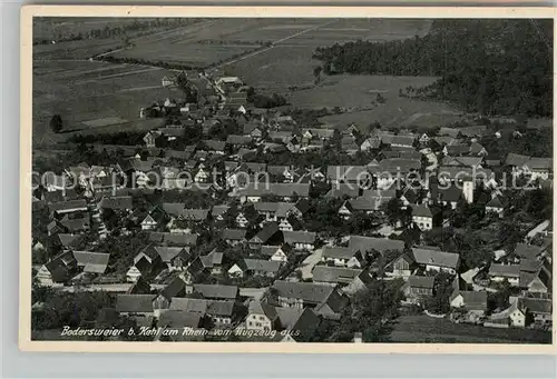 AK / Ansichtskarte Bodersweier Fliegeraufnahme Bodersweier