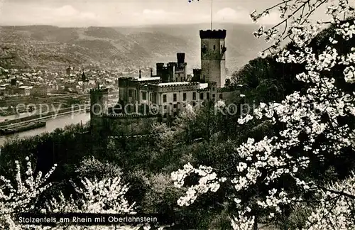 AK / Ansichtskarte Stolzenfels Burg Stolzenfels mit Oberlahnstein Stolzenfels