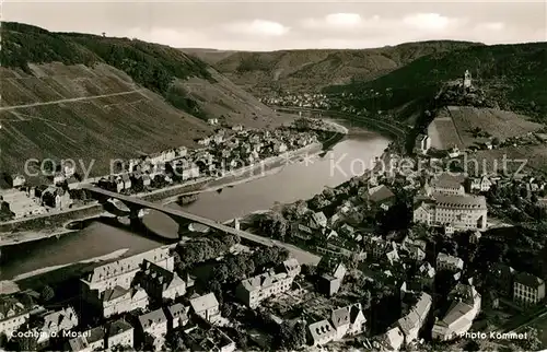 AK / Ansichtskarte Cochem_Mosel Fliegeraufnahme Cochem Mosel