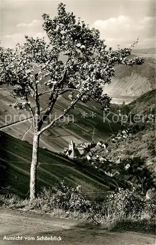 AK / Ansichtskarte Bacharach_Rhein Aussicht vom Schoenblick Bacharach Rhein