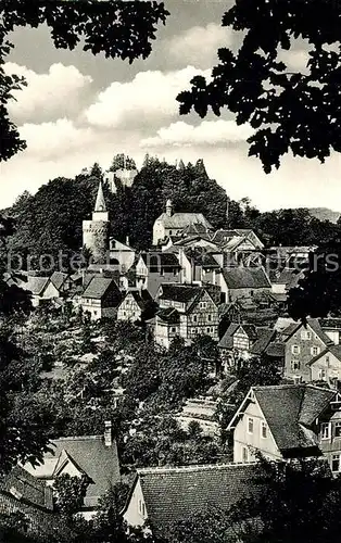 AK / Ansichtskarte Lindenfels_Odenwald Burg und Kirche Lindenfels Odenwald
