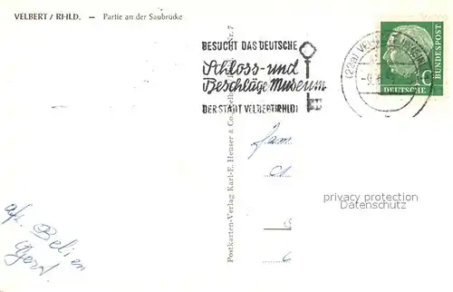 AK / Ansichtskarte Velbert Partie an der Saubruecke Velbert