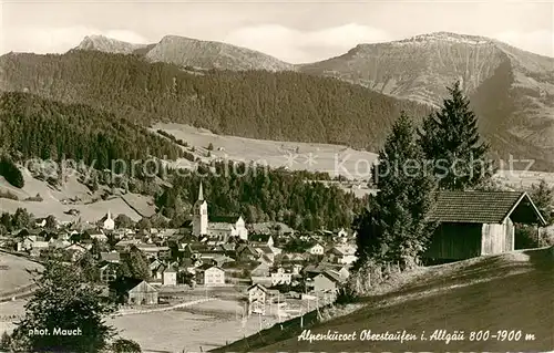 AK / Ansichtskarte Oberstaufen Panorama Oberstaufen