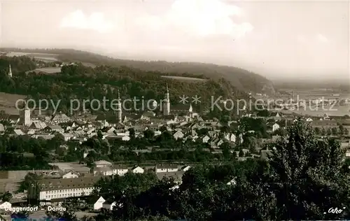 AK / Ansichtskarte Deggendorf_Donau Panorama Deggendorf Donau