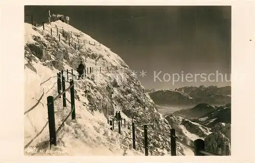 AK / Ansichtskarte Wendelstein_Berg Aufstieg zum Wendelsteingipfel Wendelstein_Berg