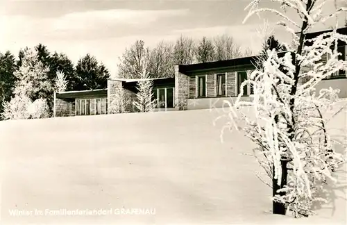 AK / Ansichtskarte Grafenau_Niederbayern Winter im Familienferiendorf Grafenau Grafenau Niederbayern